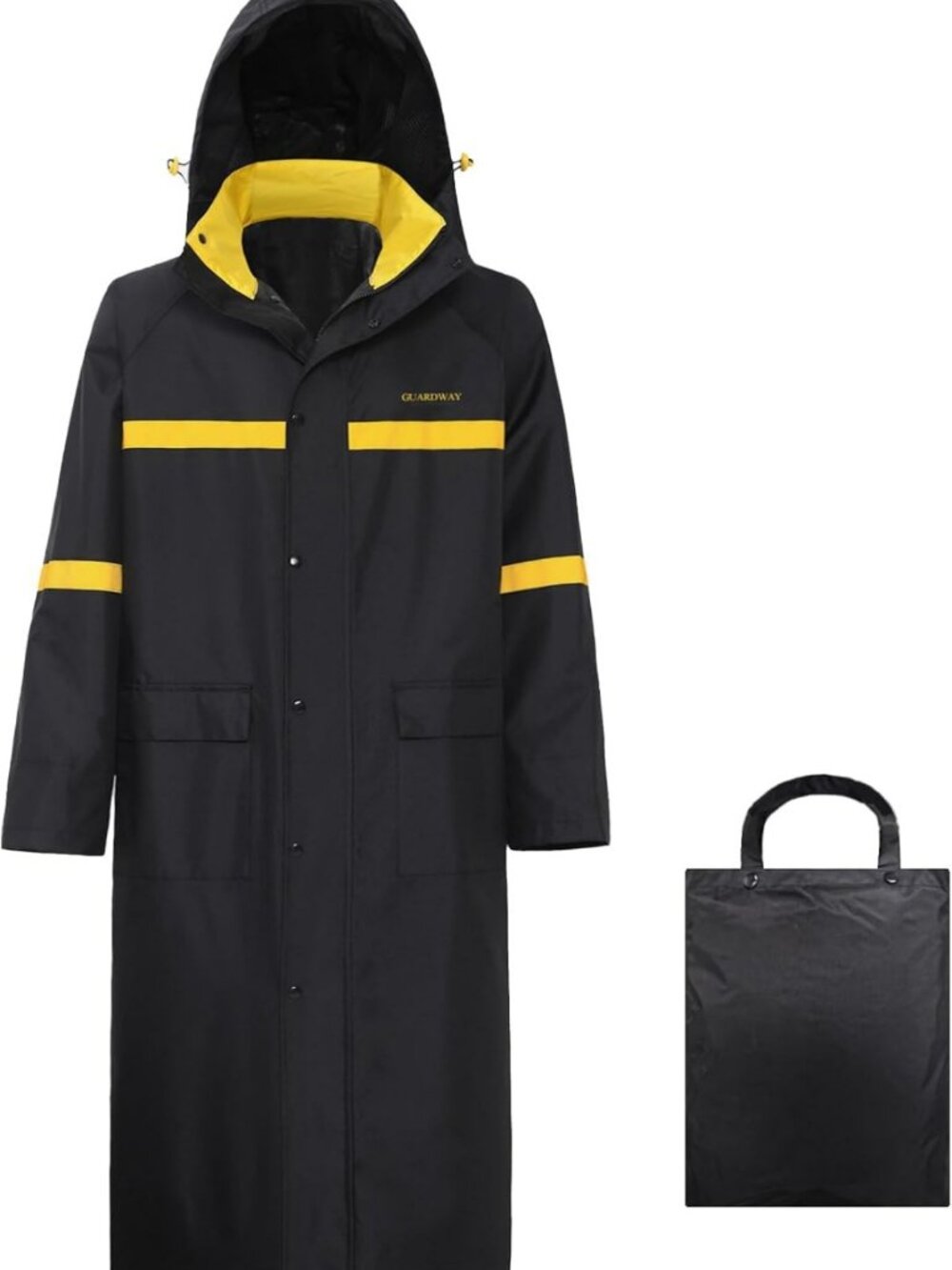 Waterproof Hooded Long Rain Coat for Men | Stylish Adult Poncho Jacket